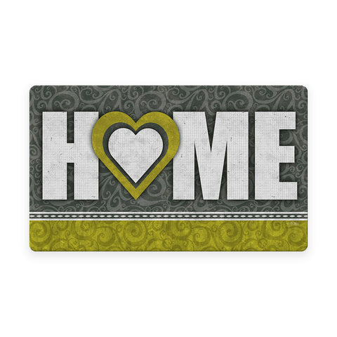 Heart of the Home- Gold Door Mat image 1