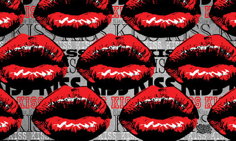 Kiss Kiss Collage Door Mat image 1