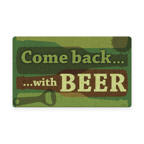 Back With Beer Door Mat image 1
