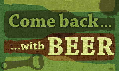 Back With Beer Door Mat image 1