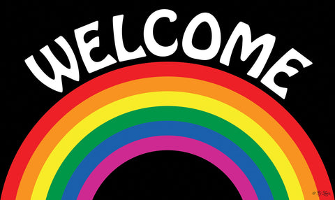 Welcome Rainbow Door Mat image 1