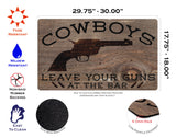 Cowboys Warning Door Mat image 3