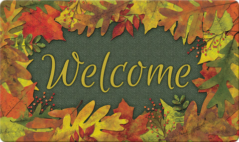 Welcome Autumn Leaves Door Mat image 1