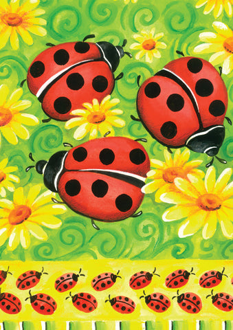 Ladybugs On Green Flag image 1