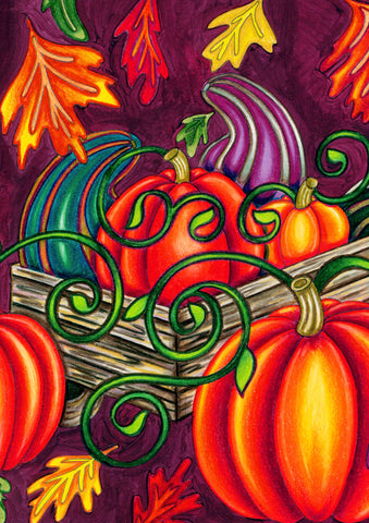 Fall Gourds Flag image 1