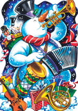 One Snowman Band Flag image 2