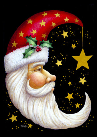 Santa Moon Flag image 1