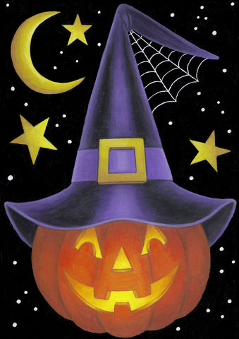 Witch Pumpkin Flag image 1