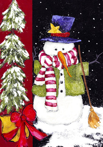 Sweeping Snowman Flag image 1