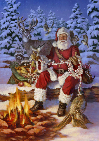 Fireside Santa Flag image 1