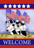 Patriotic Penguins Flag image 2