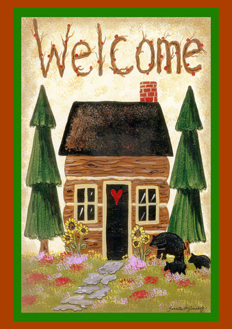 Cabin Welcome Flag image 1