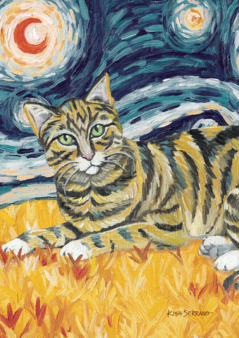 Van Meow- Tabby Kitty Flag image 1