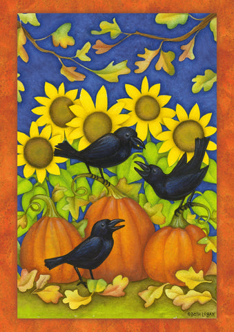 Fall Crows Flag image 1