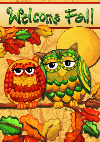 Fall Owls Flag image 1