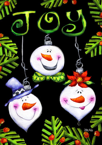 Snowman Ornaments Flag image 1