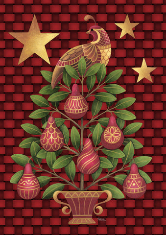 Partridge In A Pear Tree Flag image 1