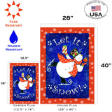 Skating Snowman Flag image 6