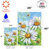 Honey Bees And Daisies Flag image 6