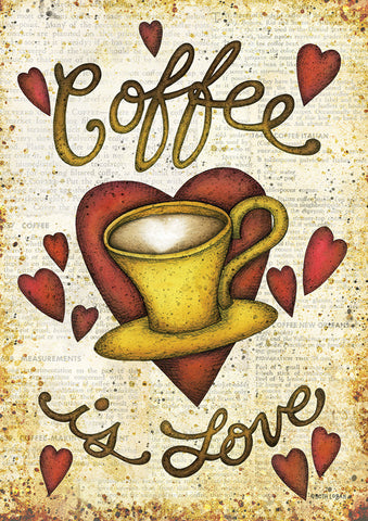 Coffee Is Love Flag image 1