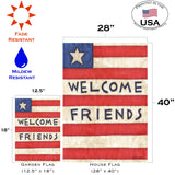 Patriotic Welcome Friends Flag image 6