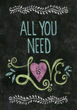 All You Need Is Love Chalkboard Flag image 2