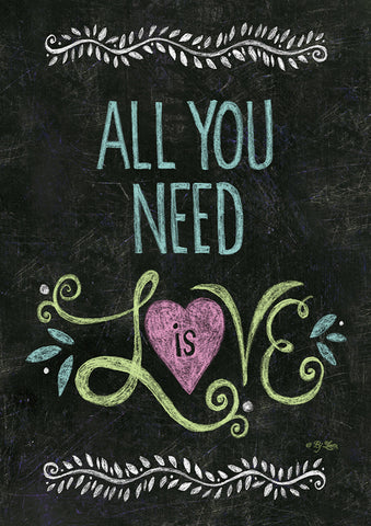 All You Need Is Love Chalkboard Flag image 1