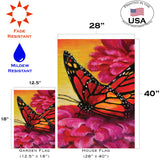 Painted Monarch On Pink Flag image 6