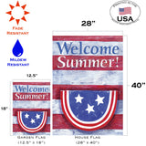 Bunting On Striped Welcome Summer Flag image 6