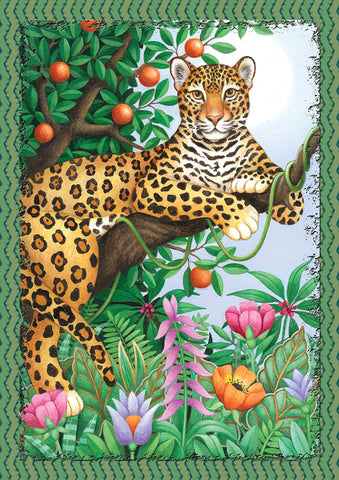 Lounging Leopard Flag image 1