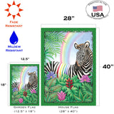 Rainbow Stripe Zebra Flag image 6
