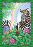 Rainbow Stripe Zebra Flag image 2