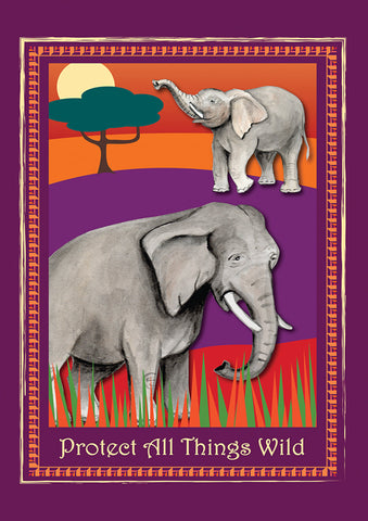 Protect Elephants Flag image 1