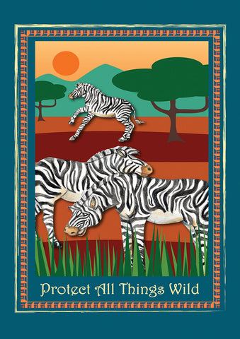 Protect Zebras Flag image 1