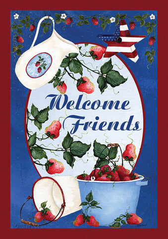 Berries And Cream Welcome Flag image 1