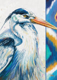 Hand Painted Heron Flag image 2