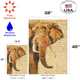 Hand Painted Elephant Flag image 6