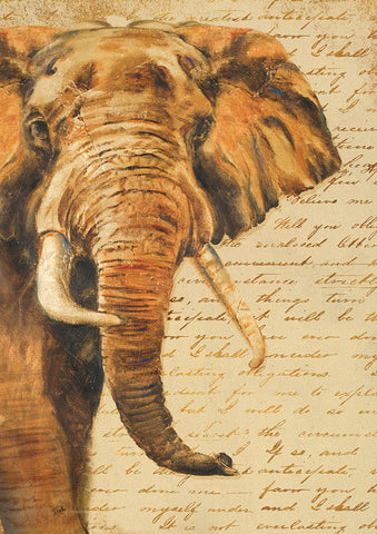 Hand Painted Elephant Flag image 1
