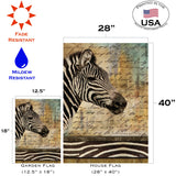 Hand Painted Zebra Flag image 6