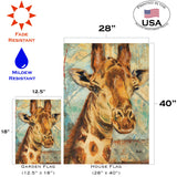 Hand Painted Giraffe Flag image 6