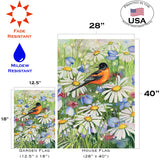 Baltimore Oriole And Daisies Flag image 6