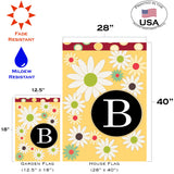 Floral Monogram-B Flag image 6