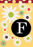 Floral Monogram-F Flag image 2