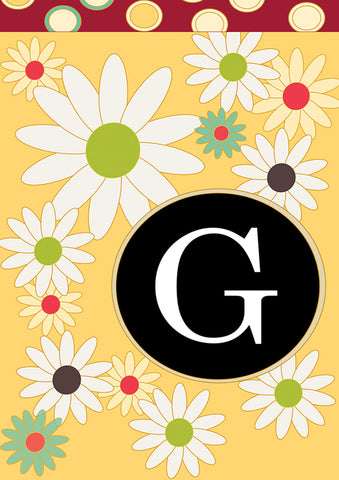 Floral Monogram-G Flag image 1