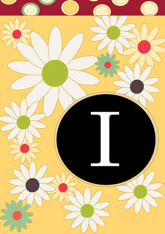 Floral Monogram-I Flag image 1