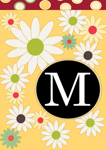 Floral Monogram-M Flag image 1
