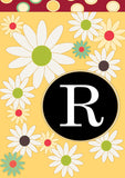 Floral Monogram-R Flag image 2
