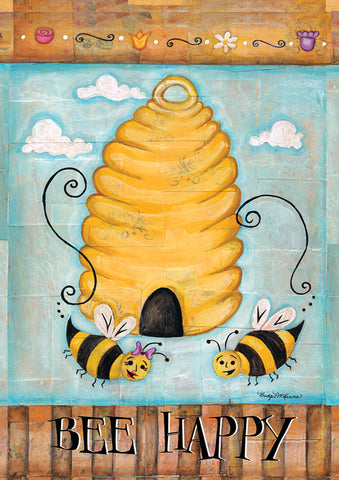Bee Happy Flag image 1