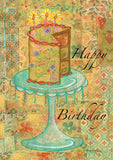 Patchwork Happy Birthday Cake Flag image 2