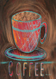 Oil Pastel Coffee Cup Flag image 2